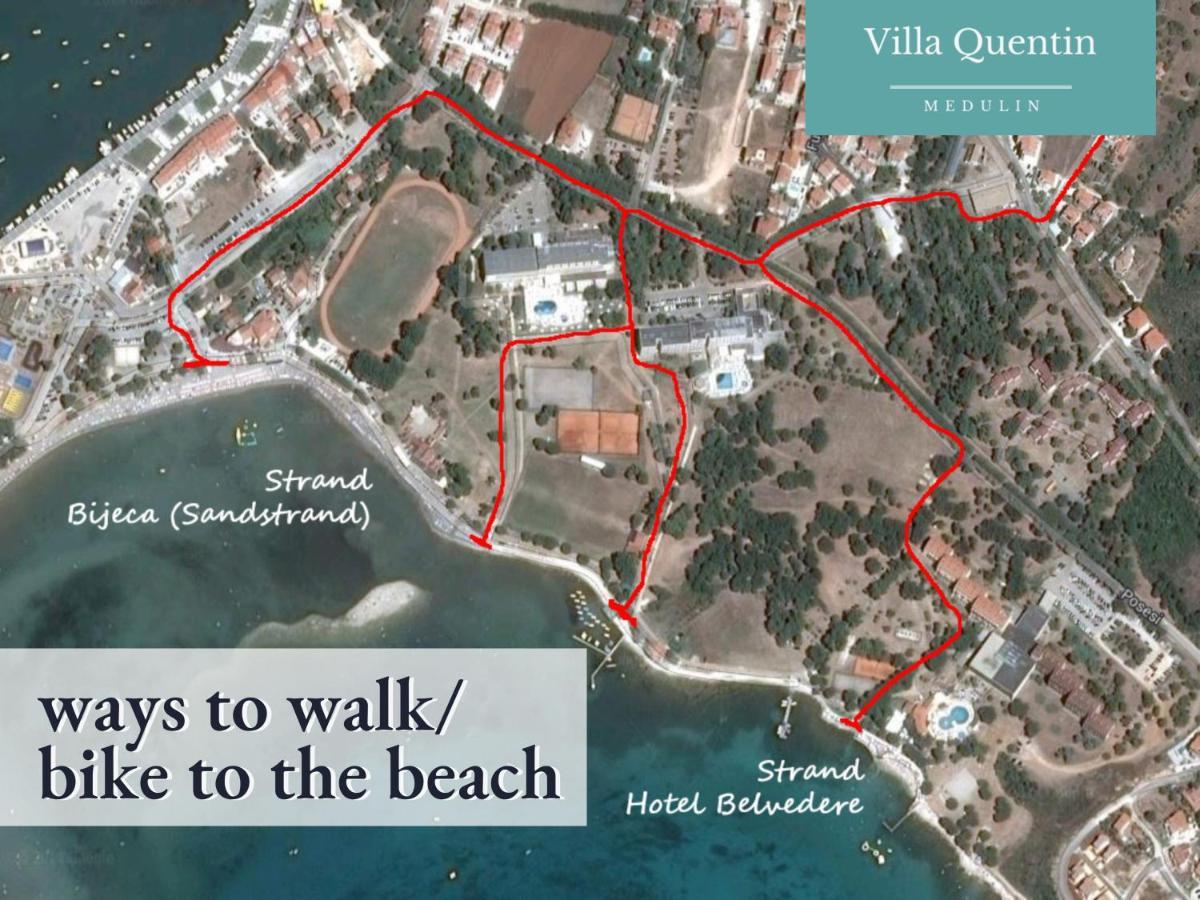 Villa Quentin - Quiet Place Close To Beach Медулин Екстер'єр фото